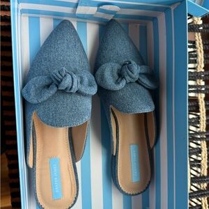 Draper James Annalee Blue Bow Slip-On Women's Shoes